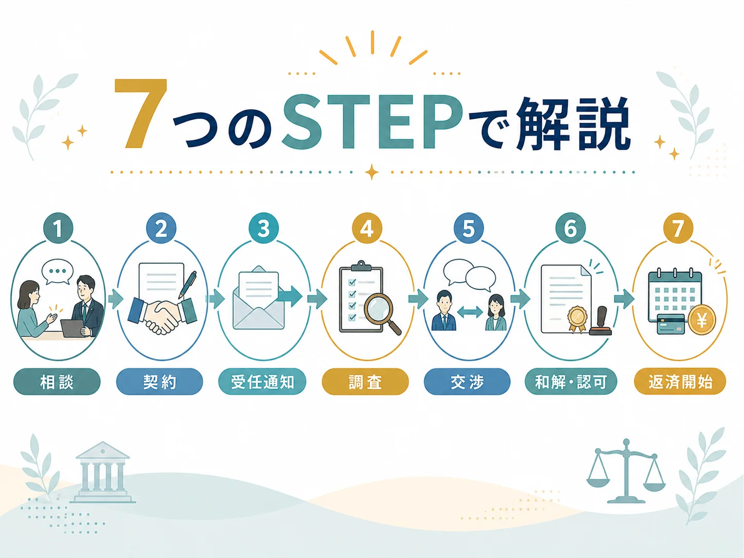 債務整理手続きの流れ
