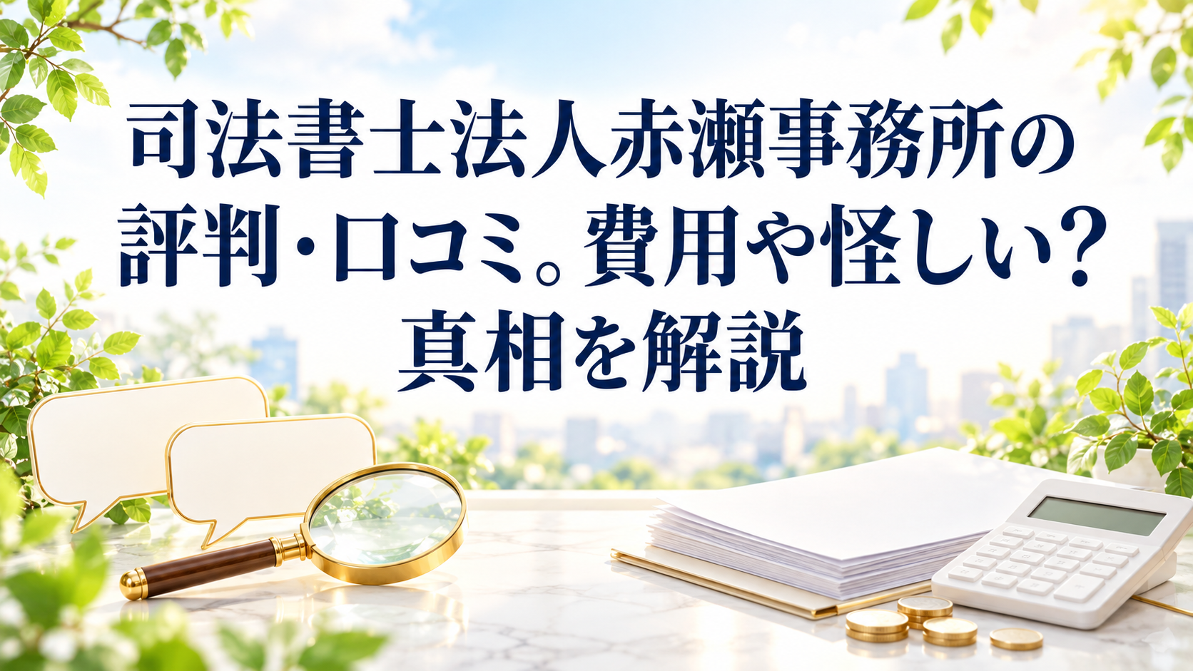 司法書士法人赤瀬事務所の評判・口コミ。費用や怪しい？真相を解説