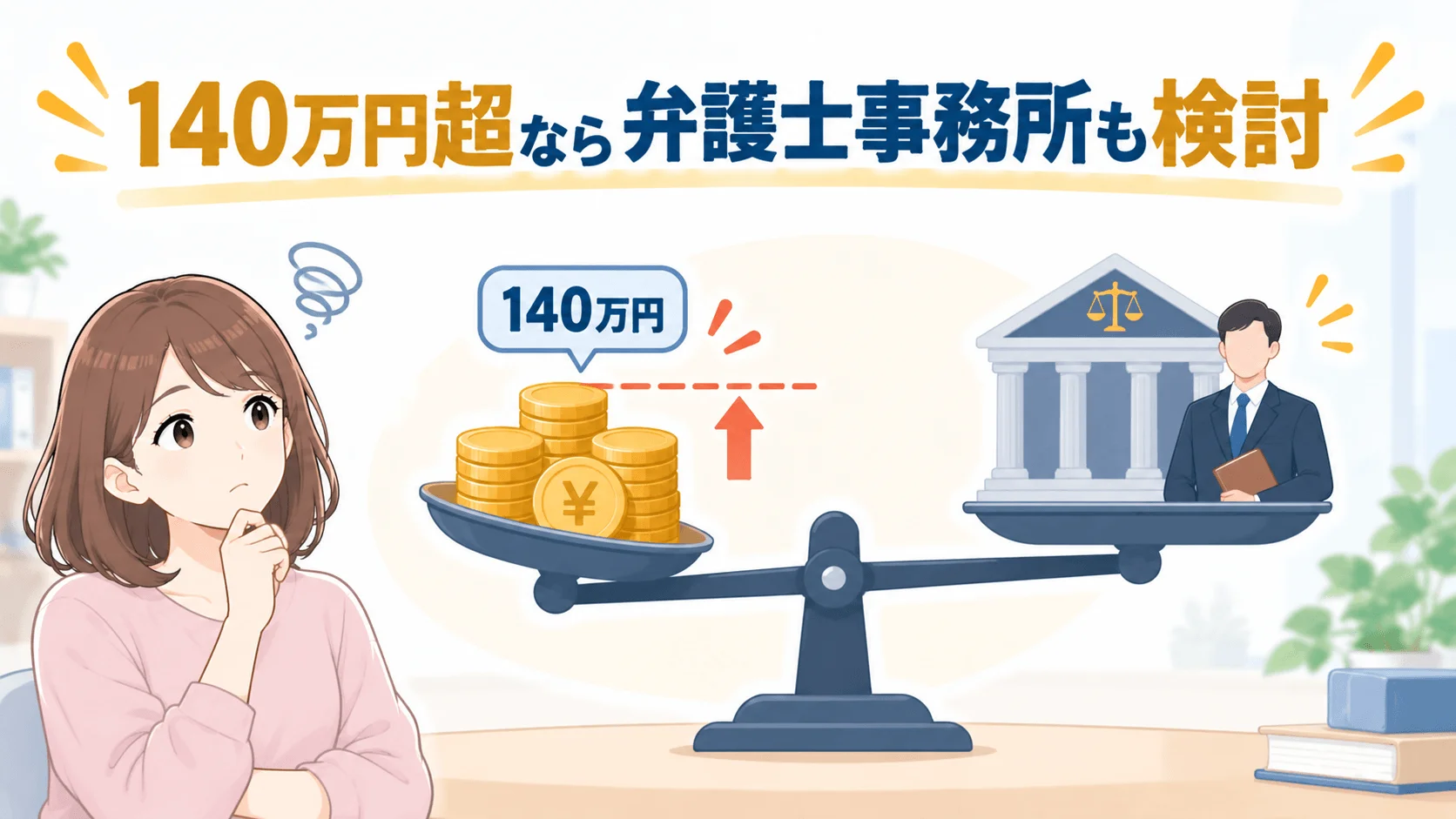 1社あたり140万円を超える債務がある人