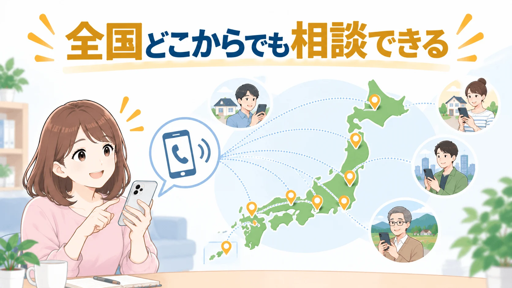 地方に住んでいますが依頼できますか？