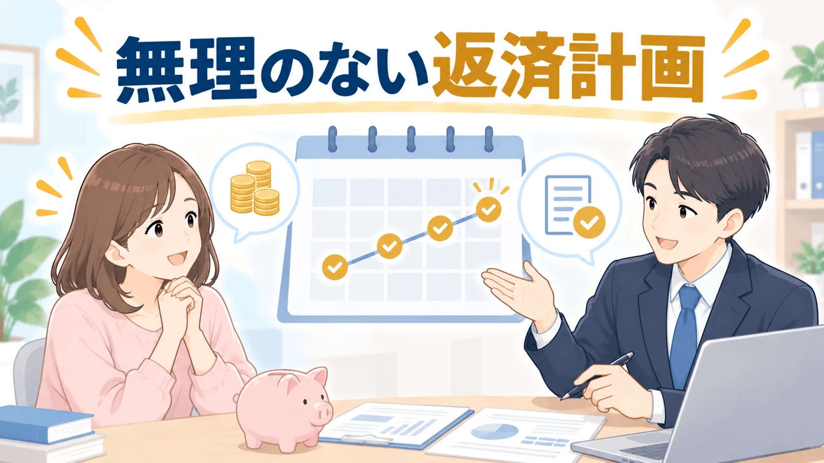 無理のない返済計画を一緒に考えてくれる
