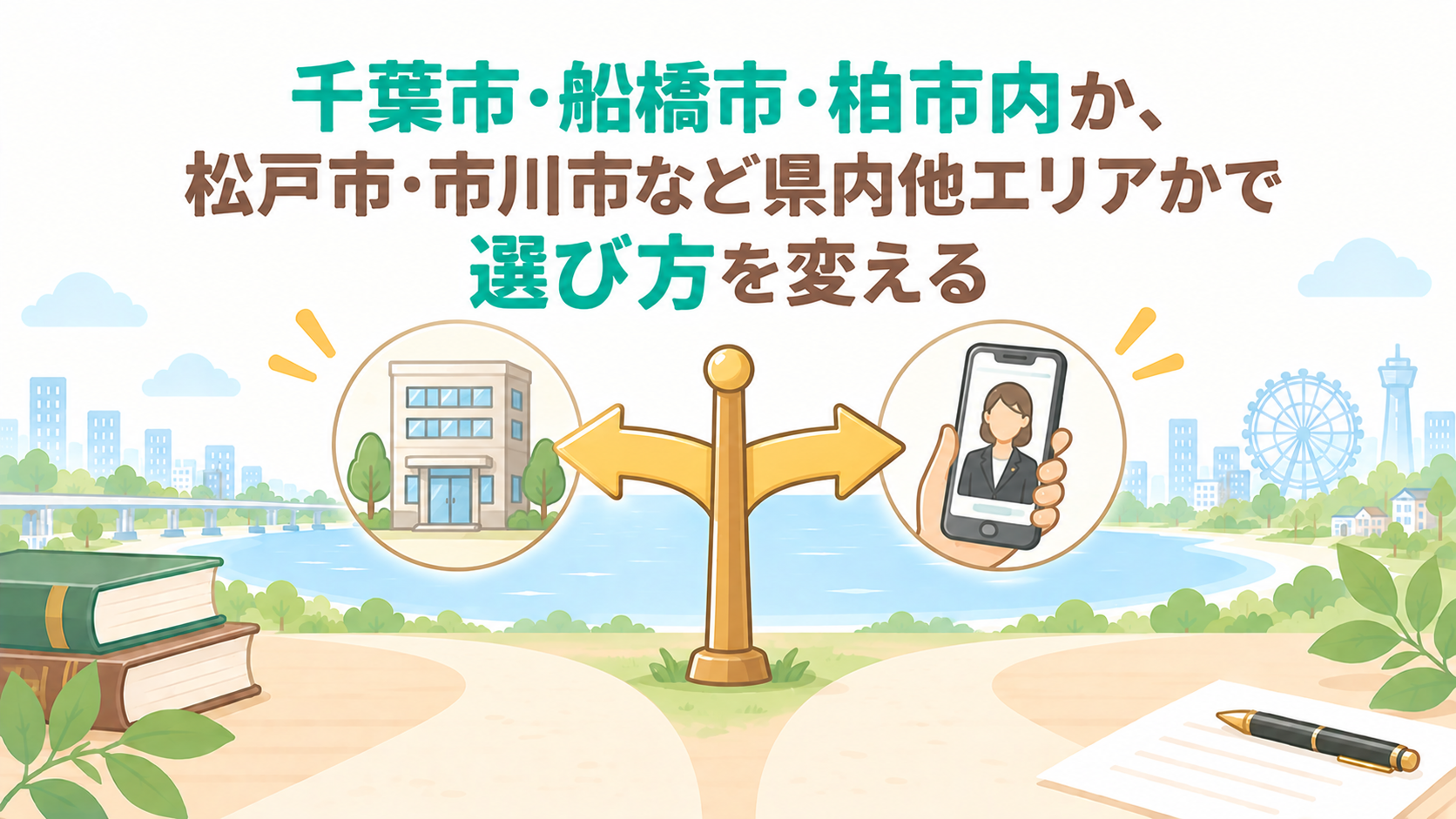 千葉市・船橋市・柏市内か、松戸市・市川市など県内他エリアかで選び方を変える