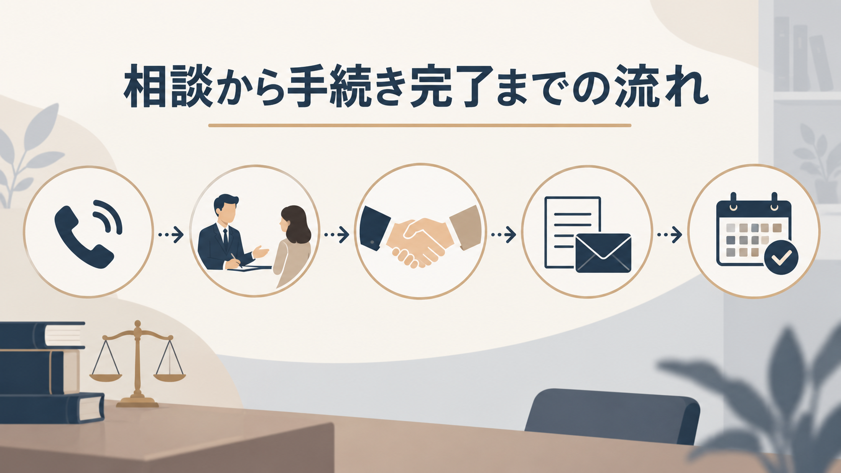 対応業務と相談の流れ