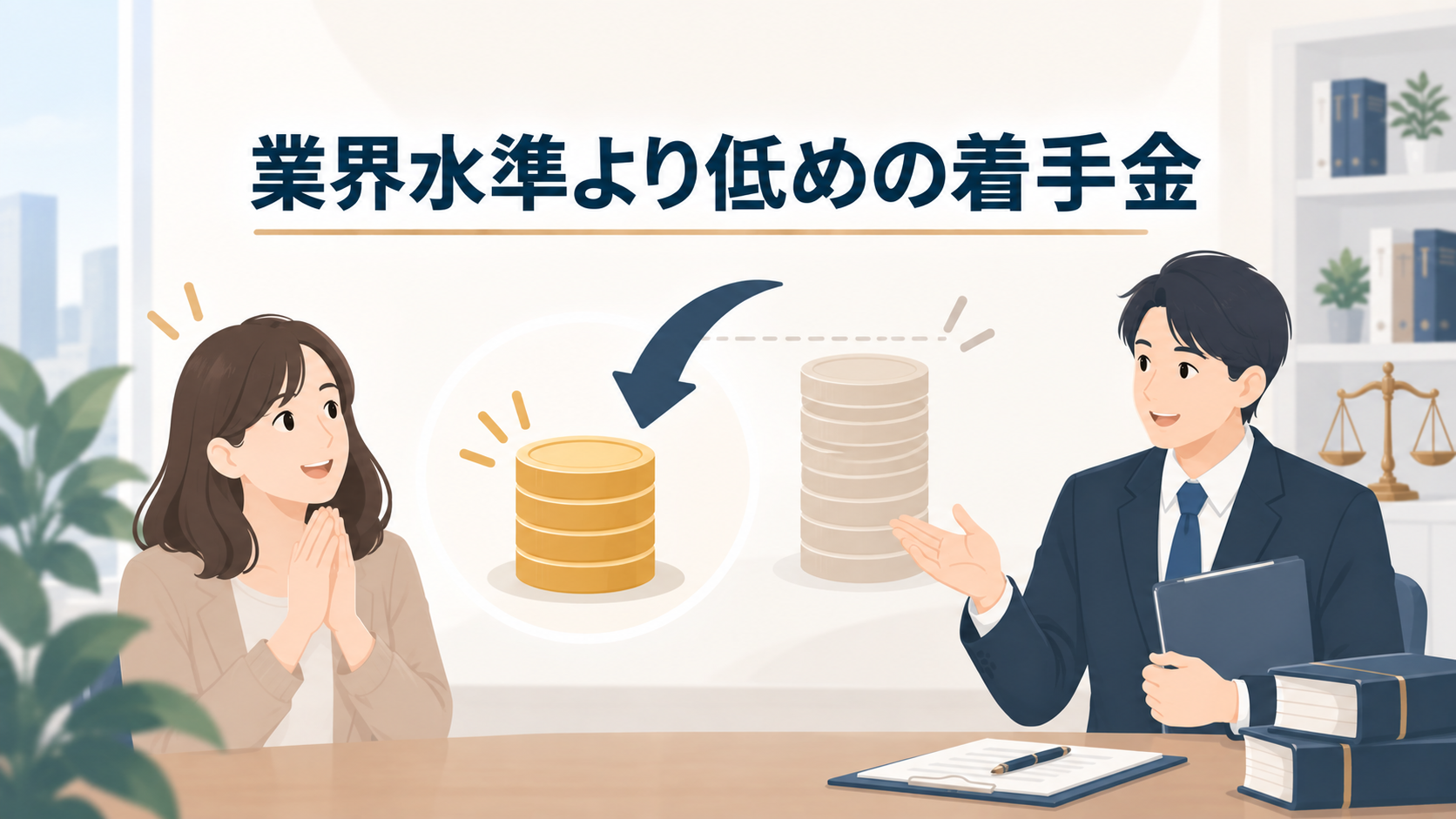 自己破産・個人再生の費用が業界水準より安い