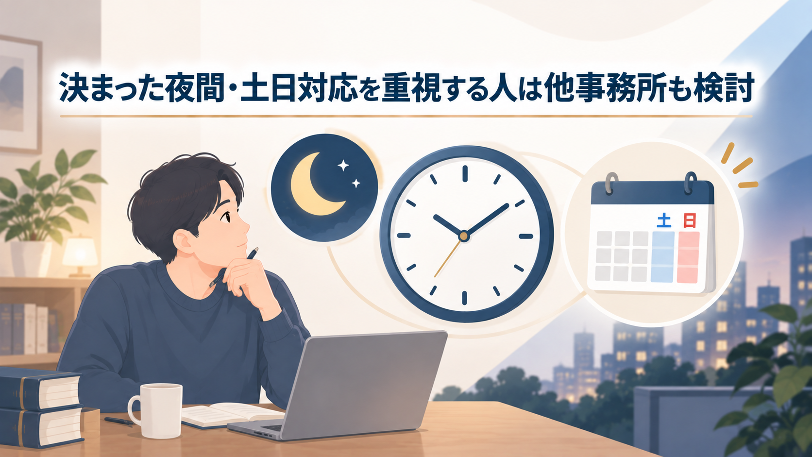 夜間・土日にしっかり対応してほしい人