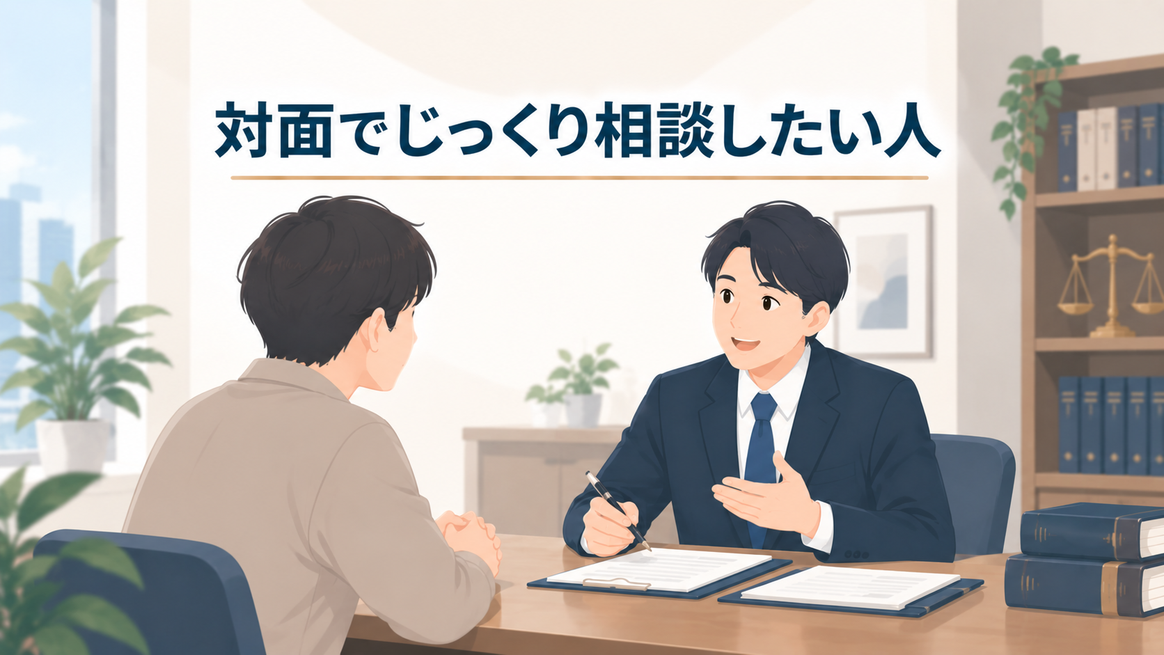 対面でじっくり相談したい人