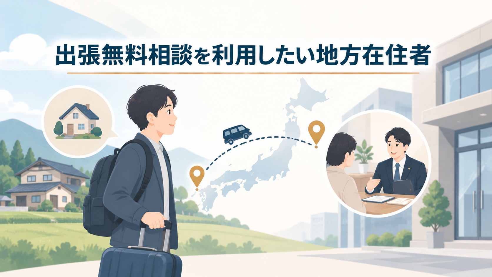 出張無料相談を利用したい地方在住者