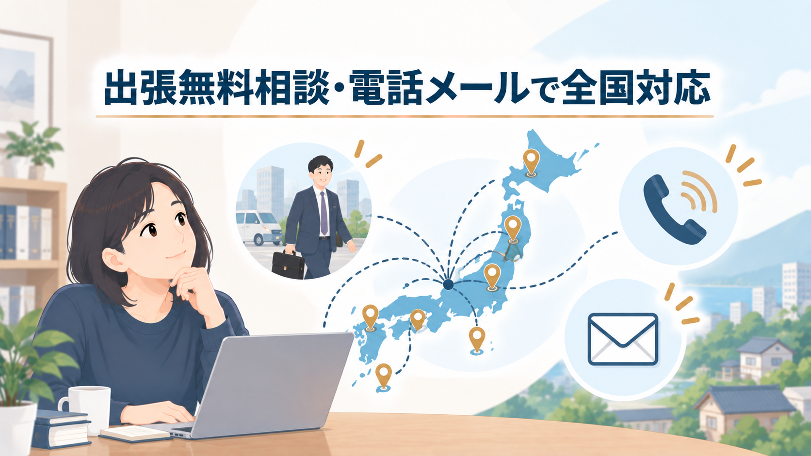 地方在住でも相談できますか？