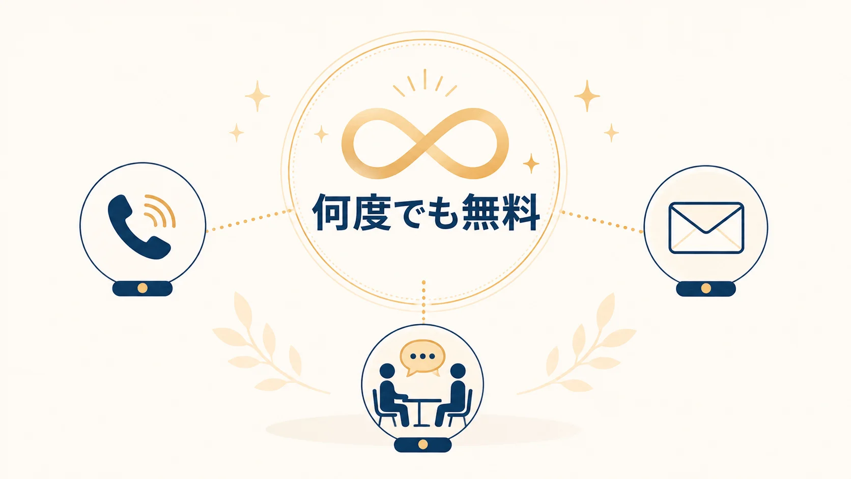 正式契約前の相談料が「何度でも」完全に無料