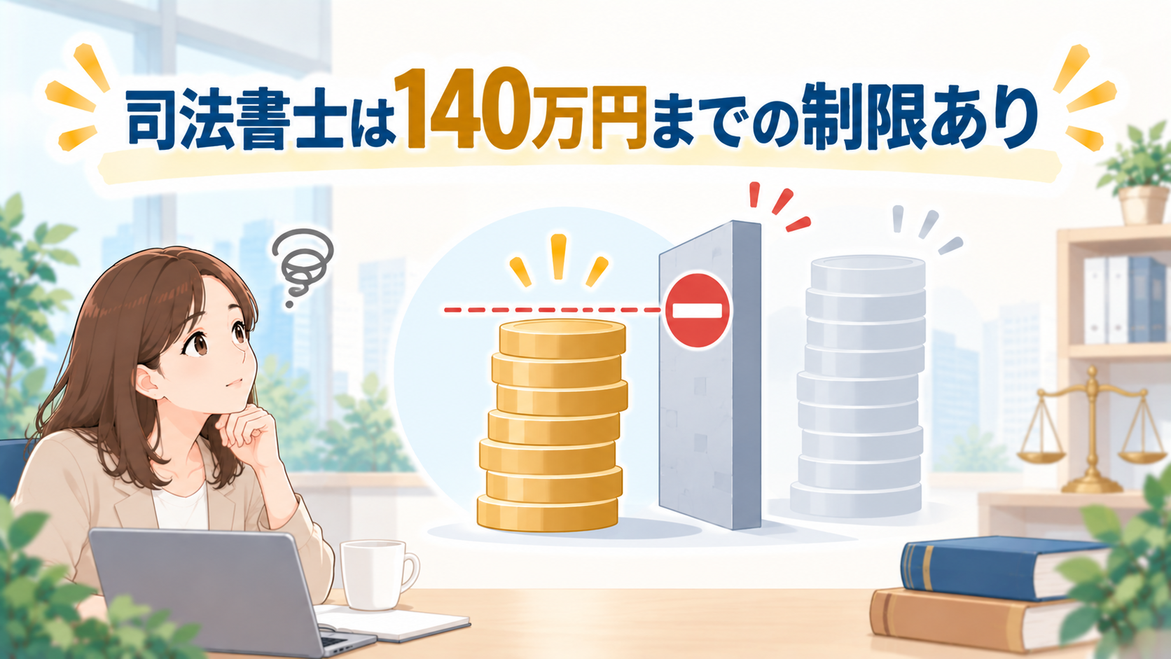 1社あたり140万円を超える債務は代理できない