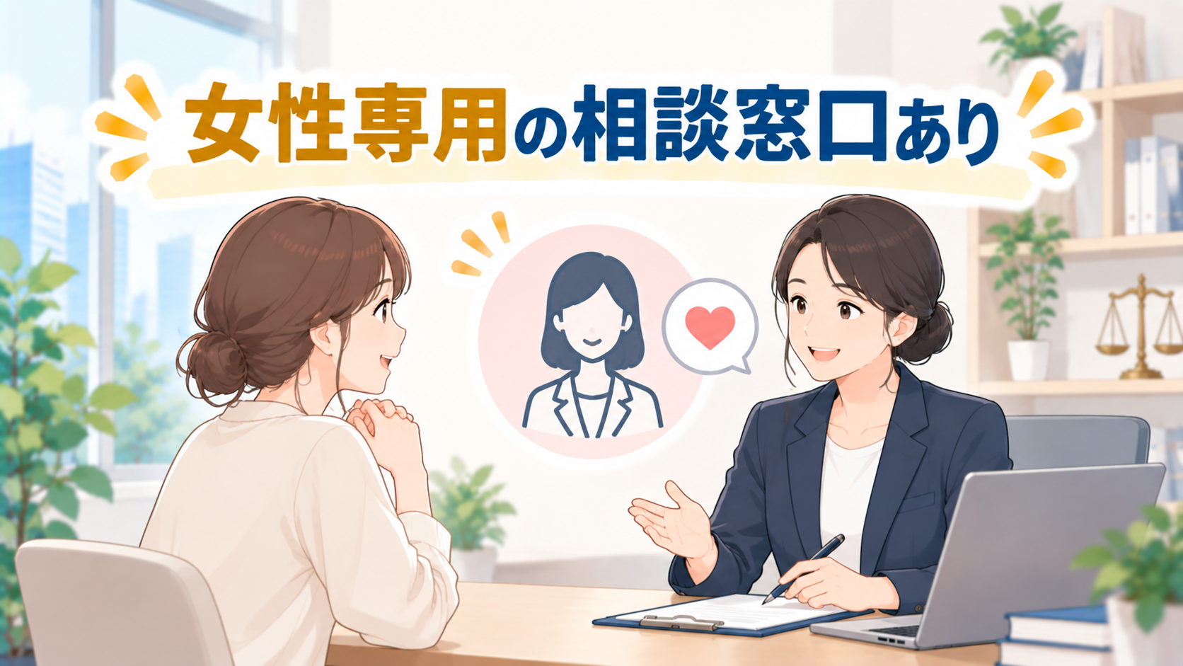 女性の司法書士による相談も可能
