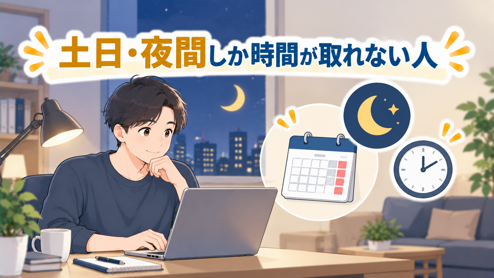 土日や夜間しか相談時間が取れない人