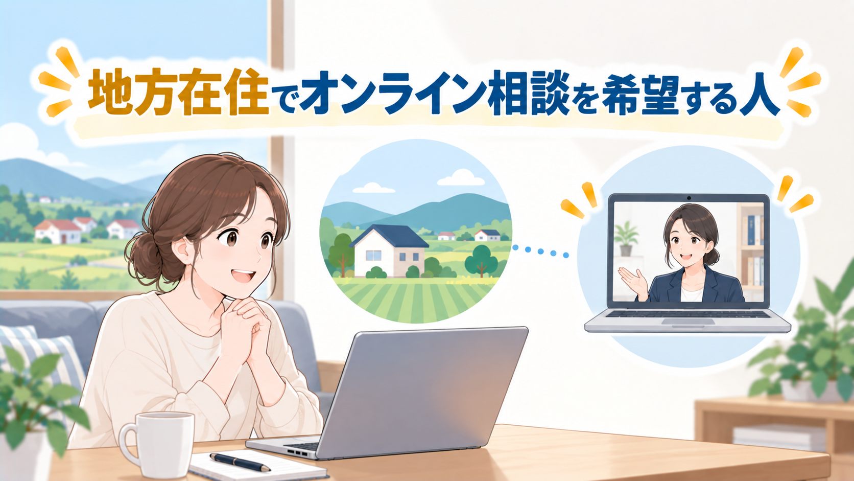 地方在住でオンライン相談を希望する人