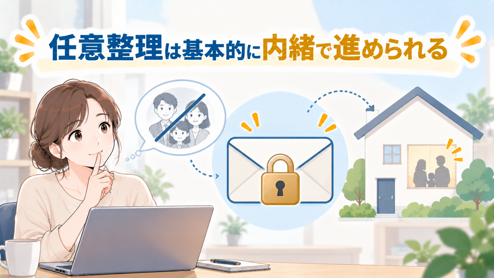 家族に内緒で相談できますか？
