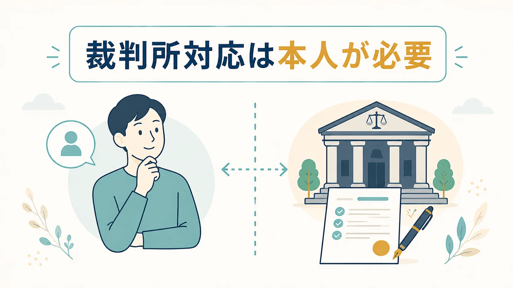 裁判所対応まで全面的に一任したい人