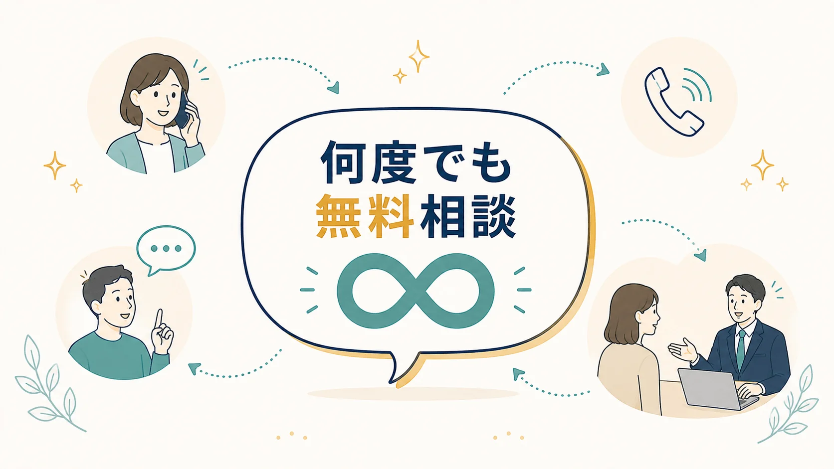 納得がいくまで無料で相談したい人