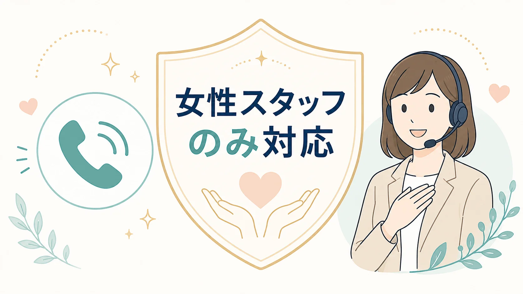 女性専用ダイヤルを設置