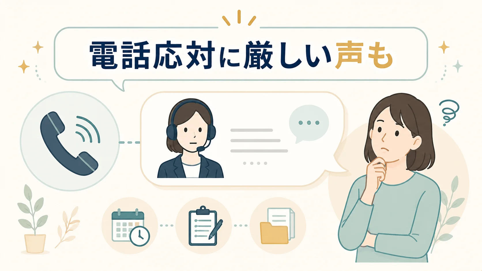 電話応対や相談内容によっては、事務的に感じられることがある