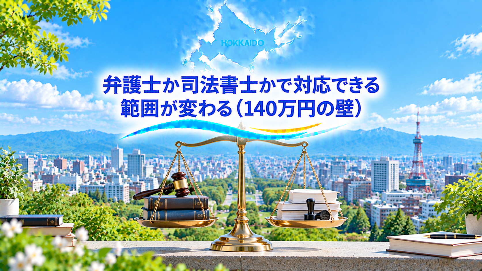 弁護士か司法書士かで対応できる範囲が変わる（140万円の壁）