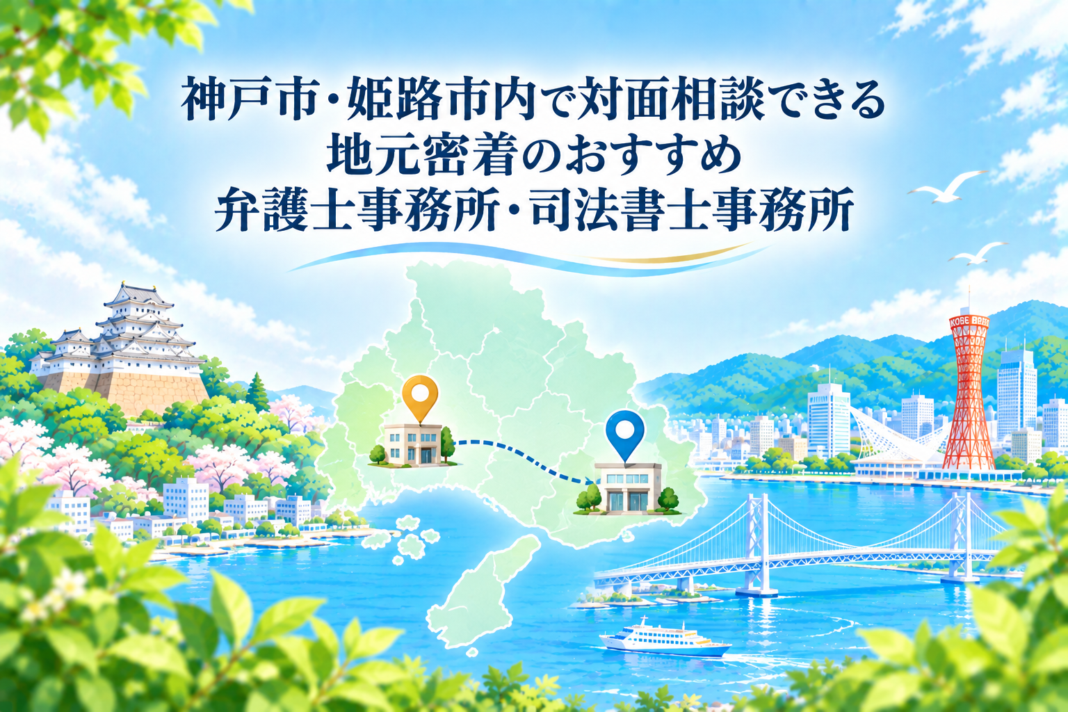 神戸市・姫路市内で対面相談できる地元密着のおすすめ弁護士事務所・司法書士事務所