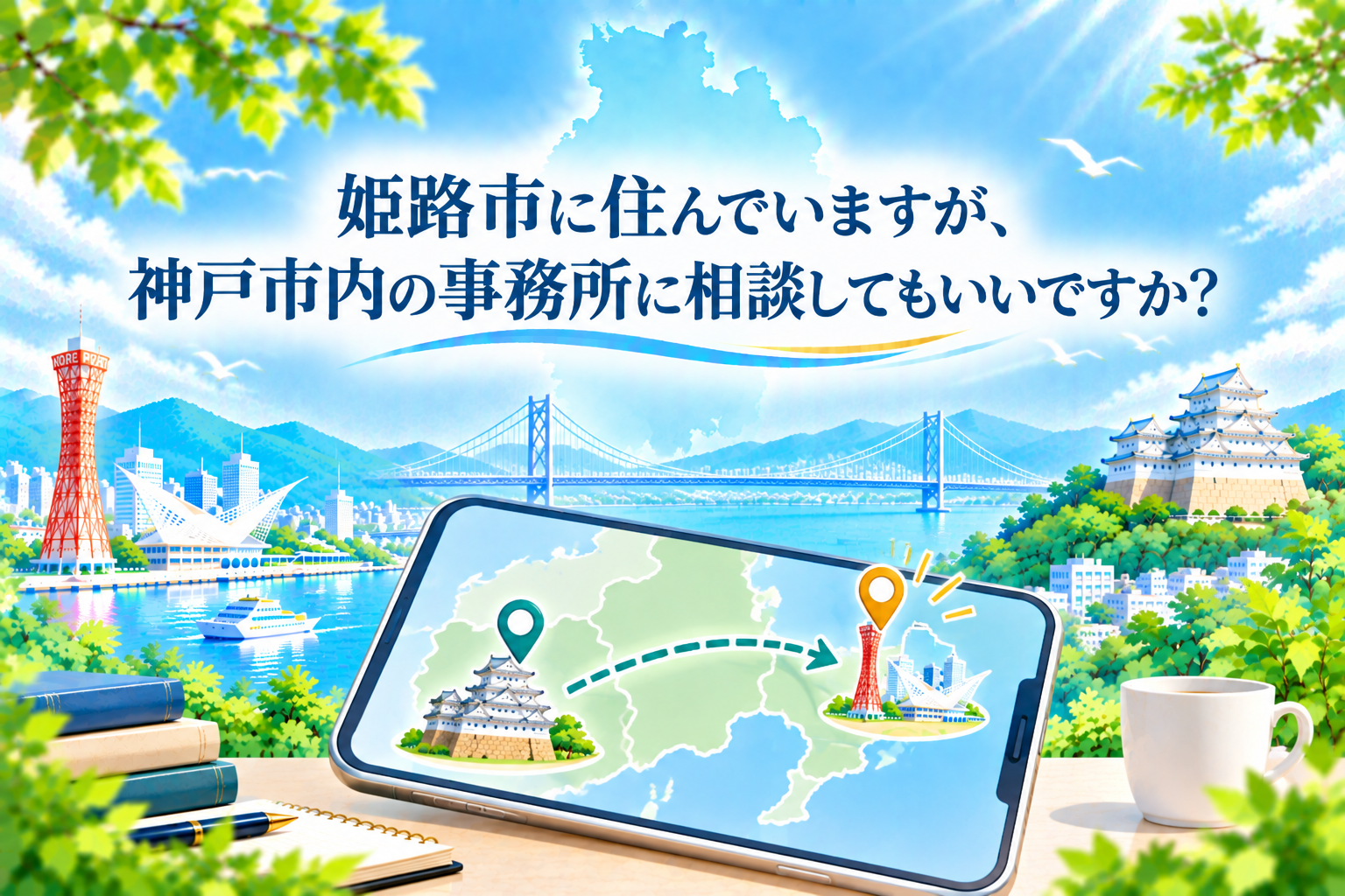 姫路市に住んでいますが、神戸市内の事務所に相談してもいいですか？