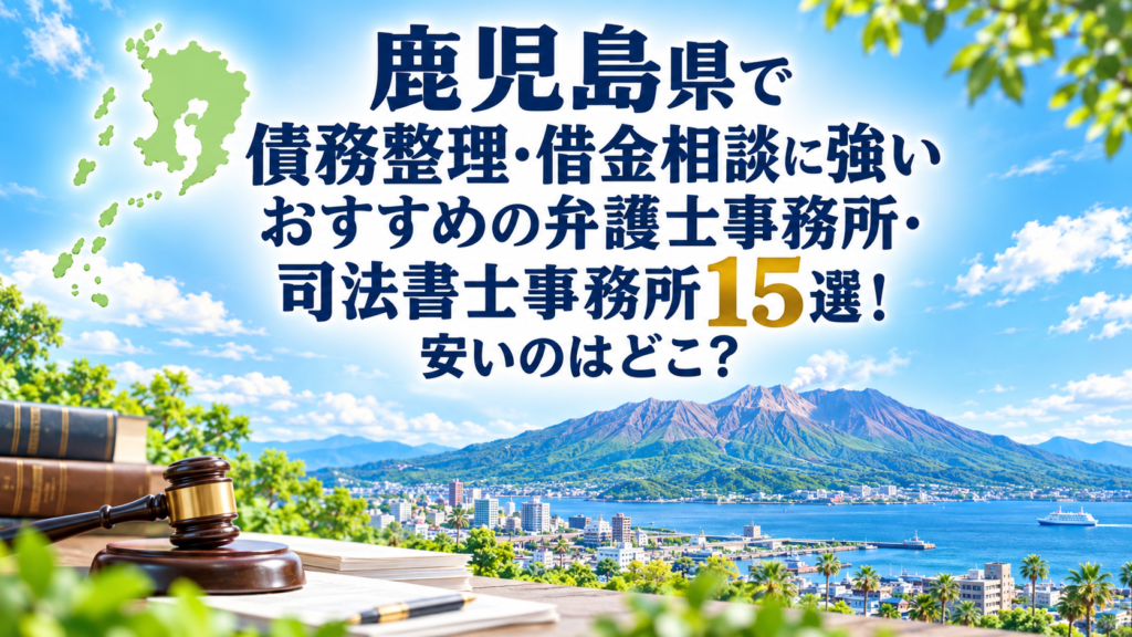 鹿児島県で債務整理・借金相談に強いおすすめの弁護士事務所・司法書士事務所15選！安いのはどこ？