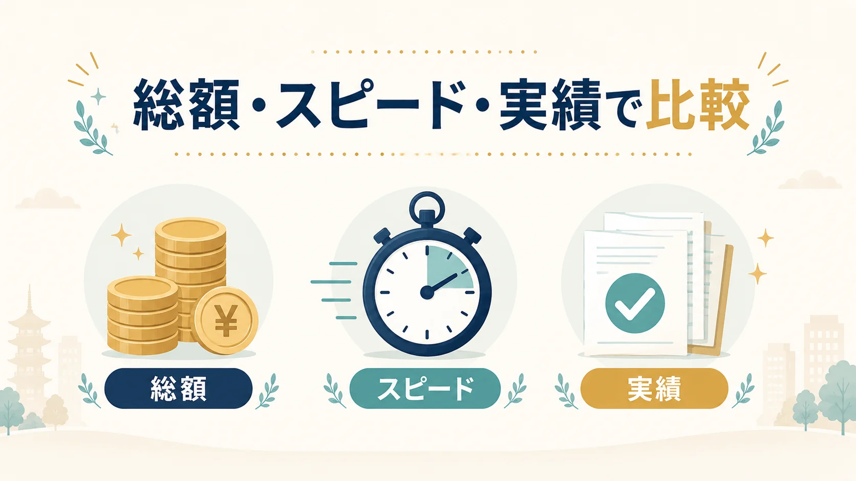 費用の安さだけでなく対応の速さ・実績も確認する