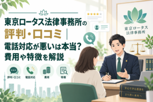 東京ロータス法律事務所の評判・口コミ｜電話対応が悪いは本当？費用や特徴を解説