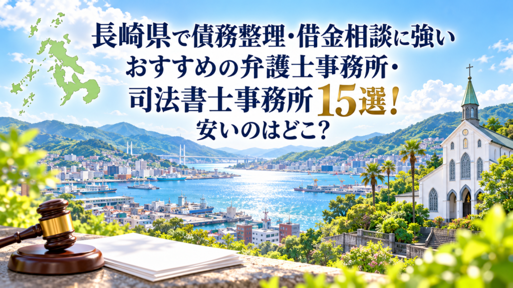 長崎県で債務整理・借金相談に強いおすすめの弁護士事務所・司法書士事務所15選！安いのはどこ？