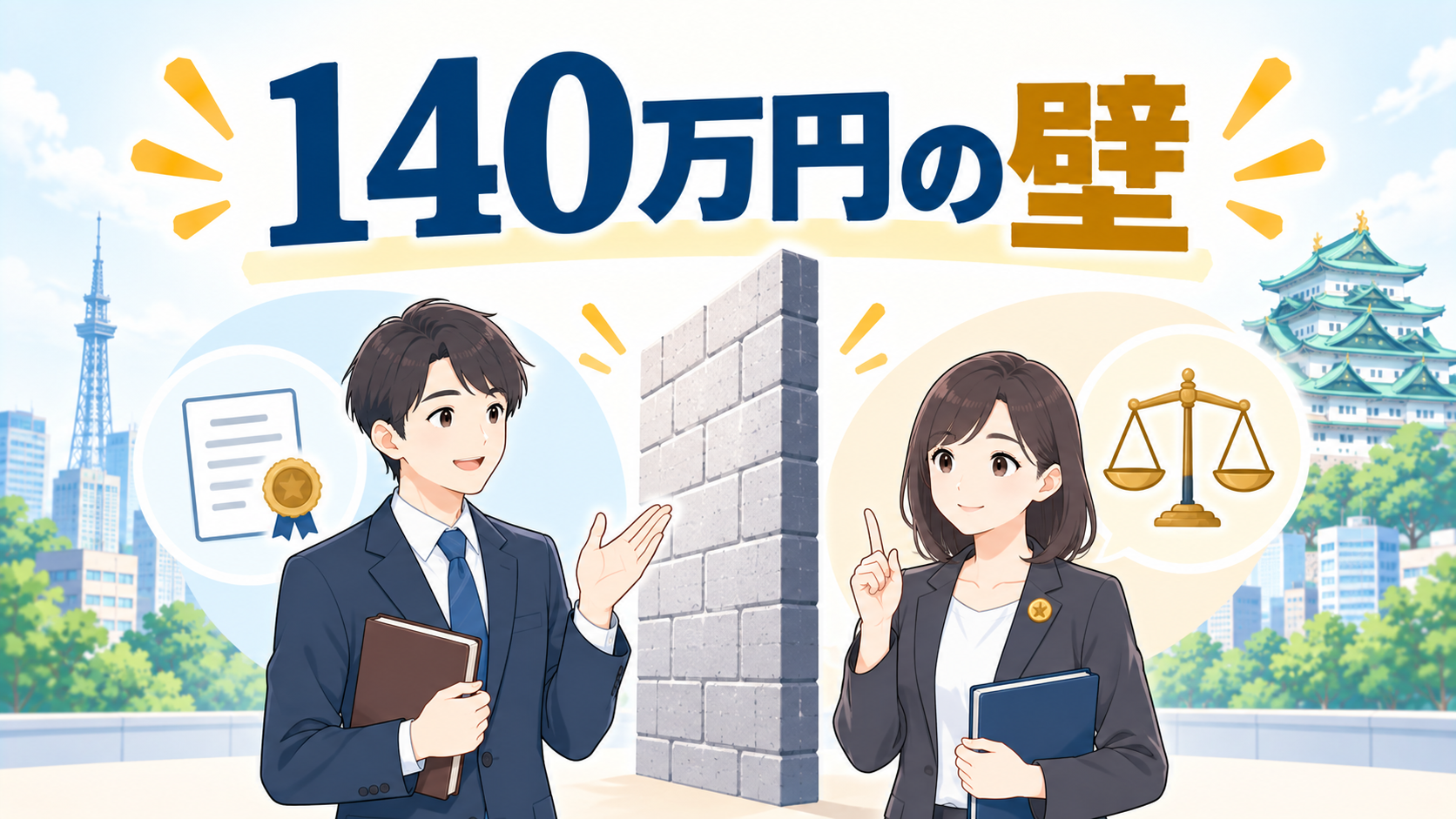 弁護士と司法書士の違いを理解する（140万円の壁）