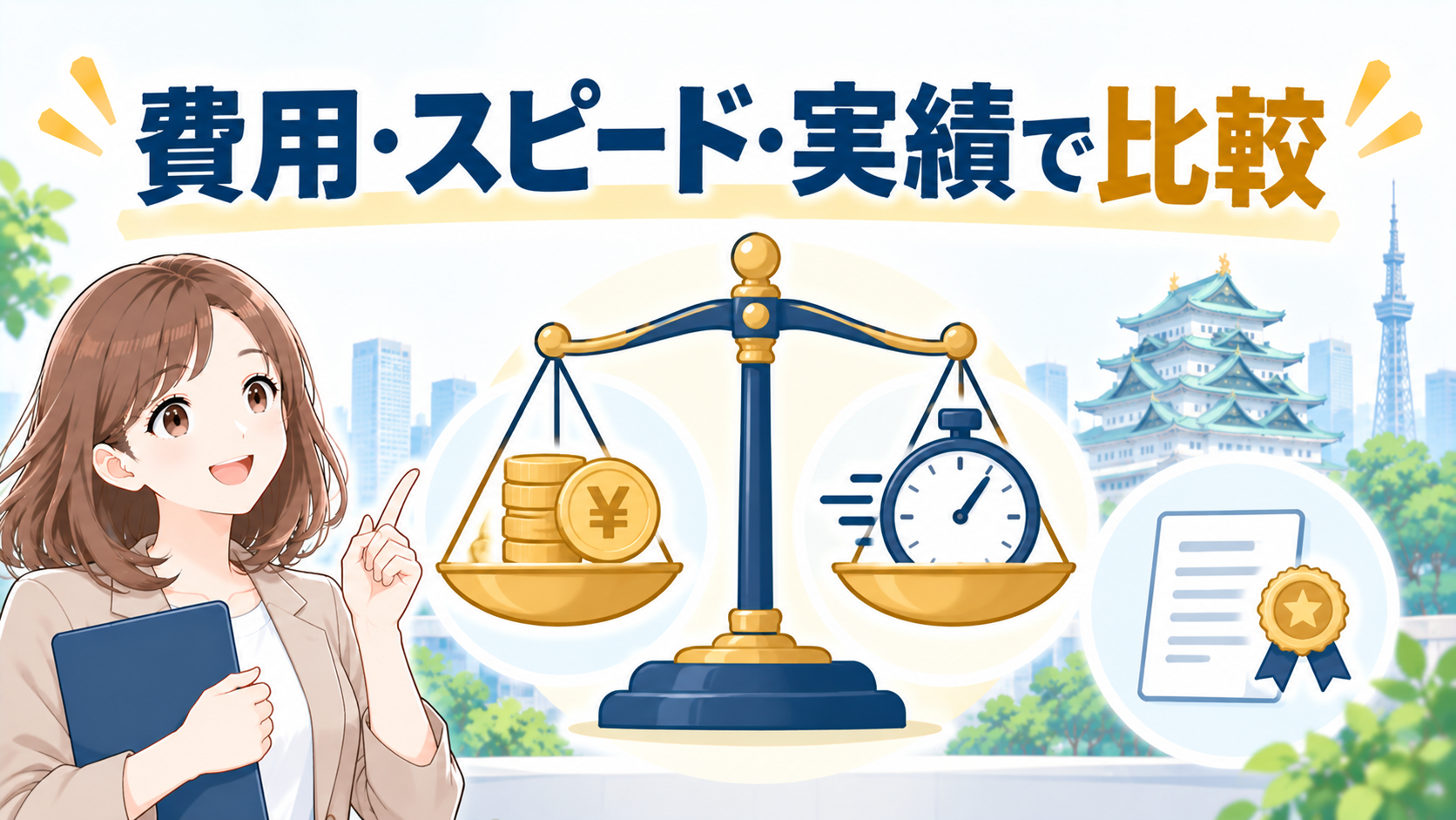 費用の安さだけでなく対応の速さ・実績も確認する