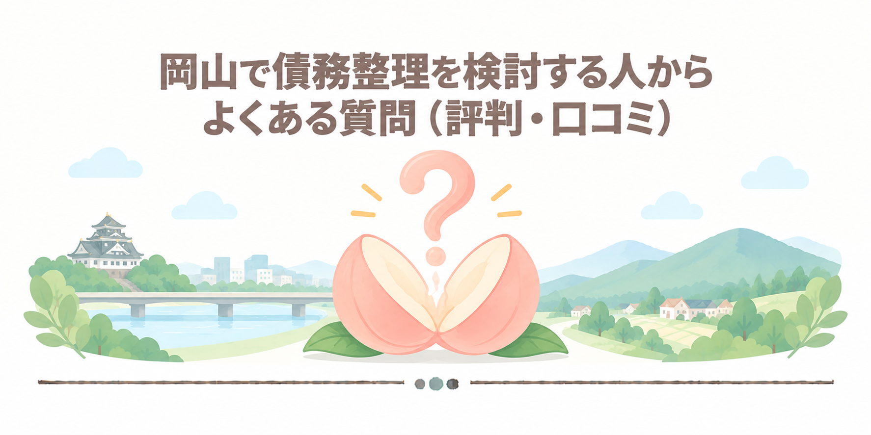 岡山で債務整理を検討する人からよくある質問（評判・口コミ）