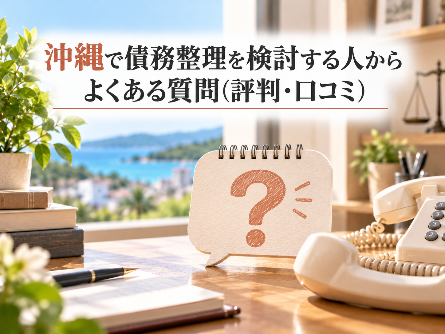 沖縄で債務整理を検討する人からよくある質問（評判・口コミ）