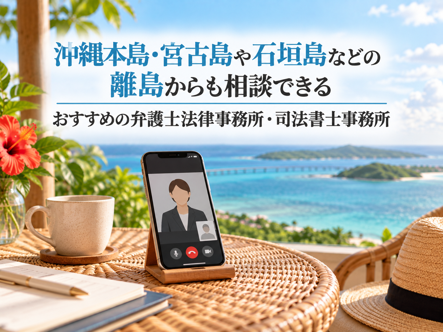 沖縄本島・宮古島や石垣島などの離島からも相談できるおすすめの弁護士法律事務所・司法書士事務所