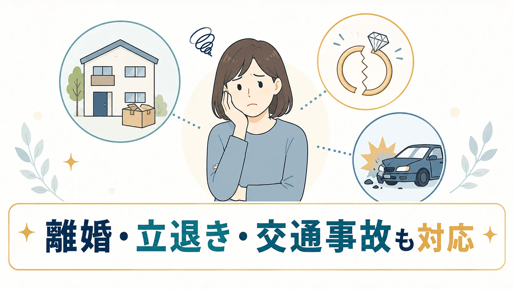 借金だけでなく、立ち退きや離婚など他のトラブルも併発している人