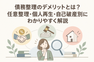 債務整理のデメリットとは？任意整理・個人再生・自己破産別にわかりやすく解説