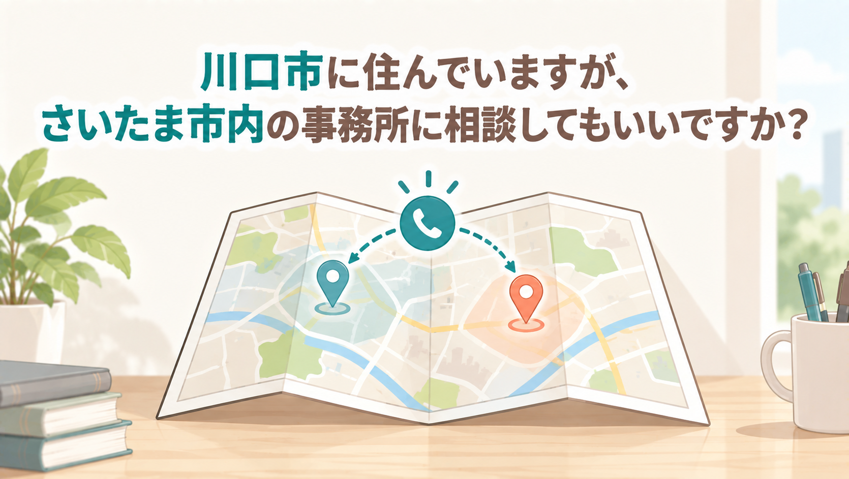 川口市に住んでいますが、さいたま市内の事務所に相談してもいいですか？