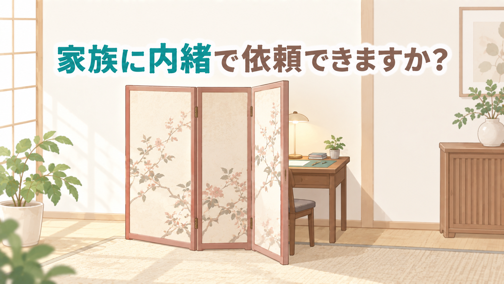 家族に内緒で依頼できますか？