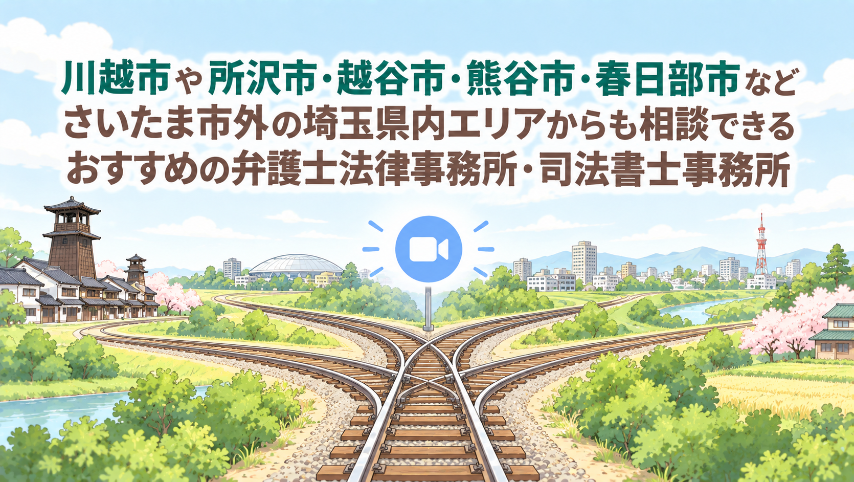 川越市や所沢市・越谷市・熊谷市・春日部市などさいたま市外の埼玉県内エリアからも相談できるおすすめの弁護士法律事務所・司法書士事務所
