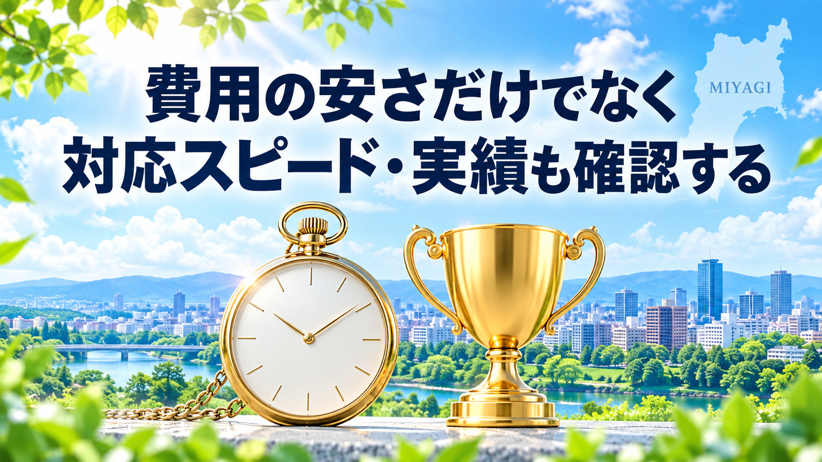 費用の安さだけでなく対応スピード・実績も確認する