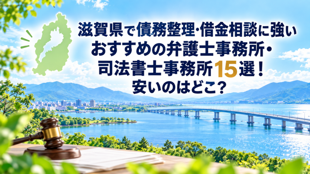 滋賀県で債務整理・借金相談に強いおすすめの弁護士事務所・司法書士事務所15選！安いのはどこ？