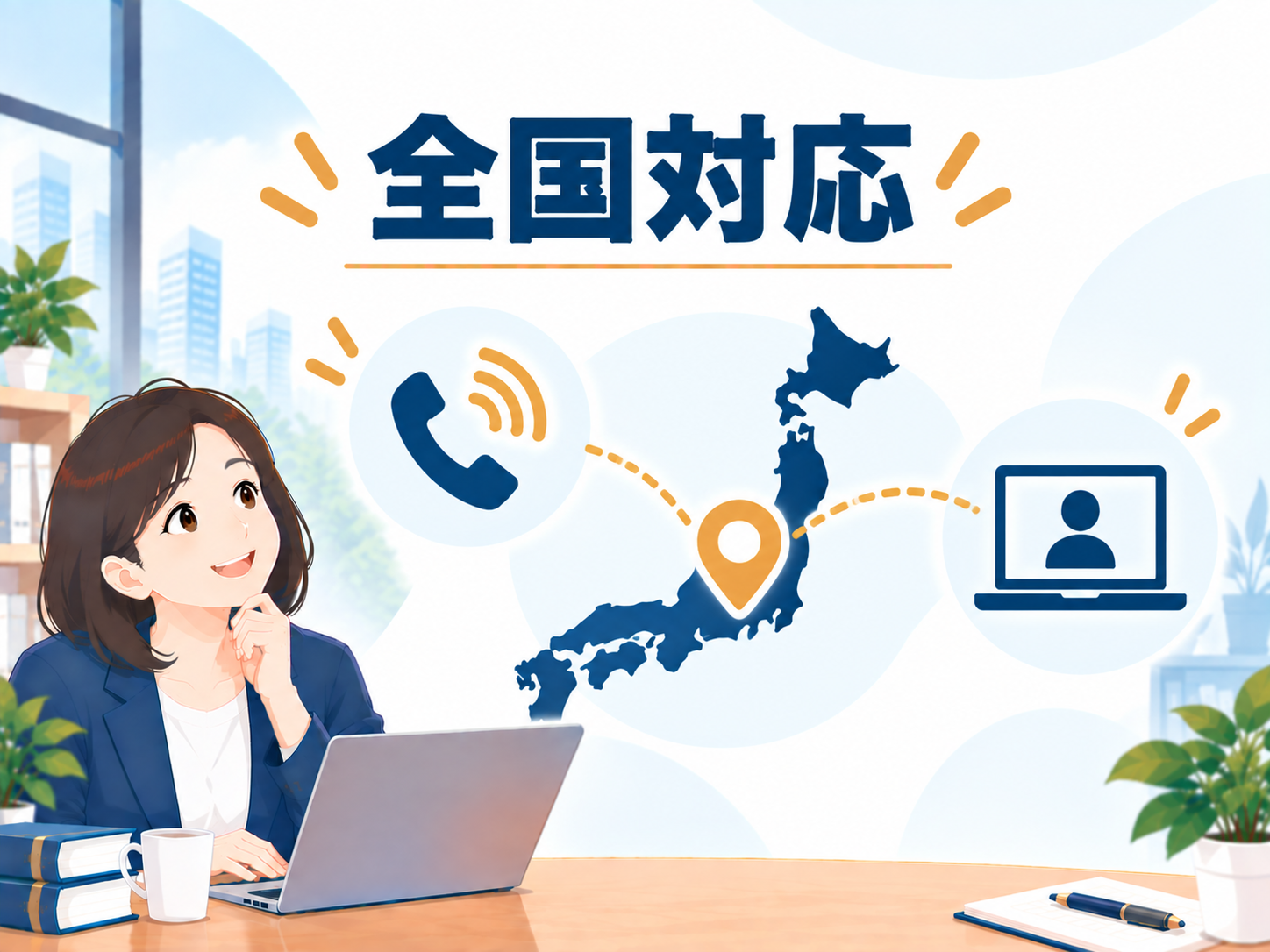 全国どこからでも相談できますか？