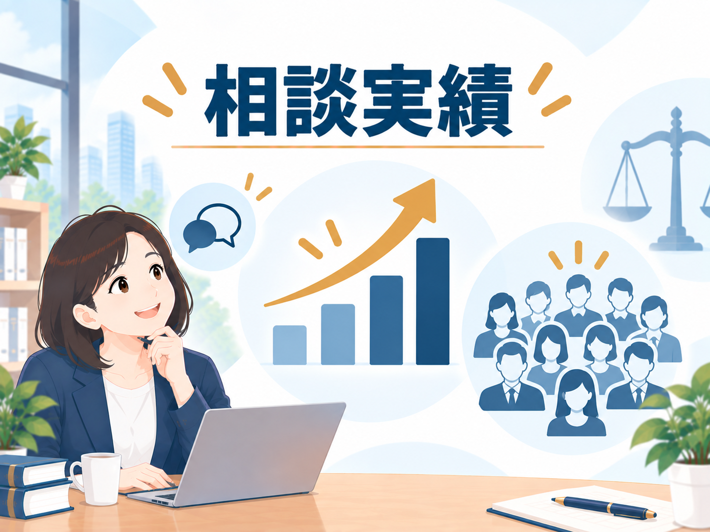 月間10,000件以上の相談実績がある