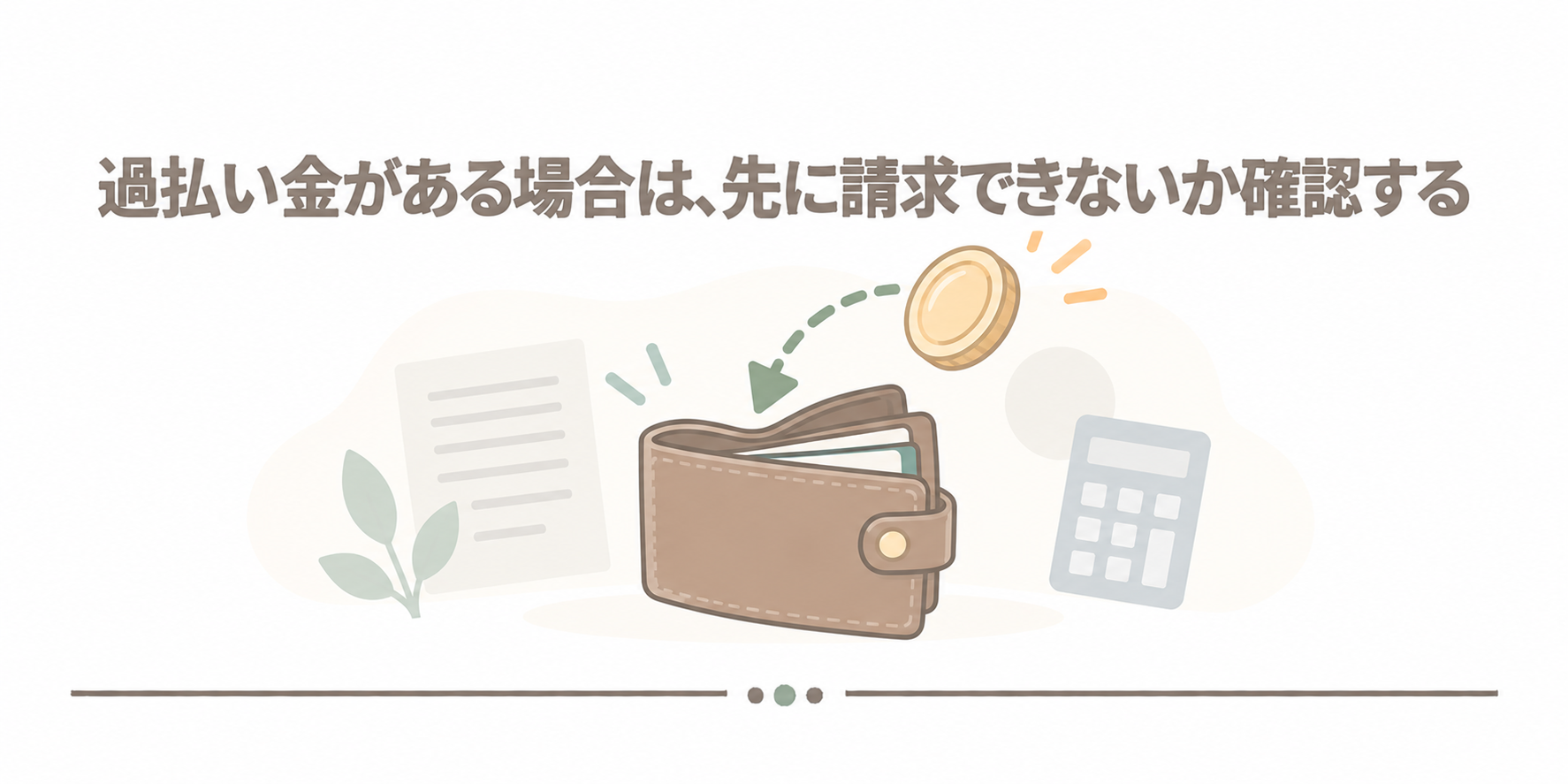 過払い金がある場合は、先に請求できないか確認する