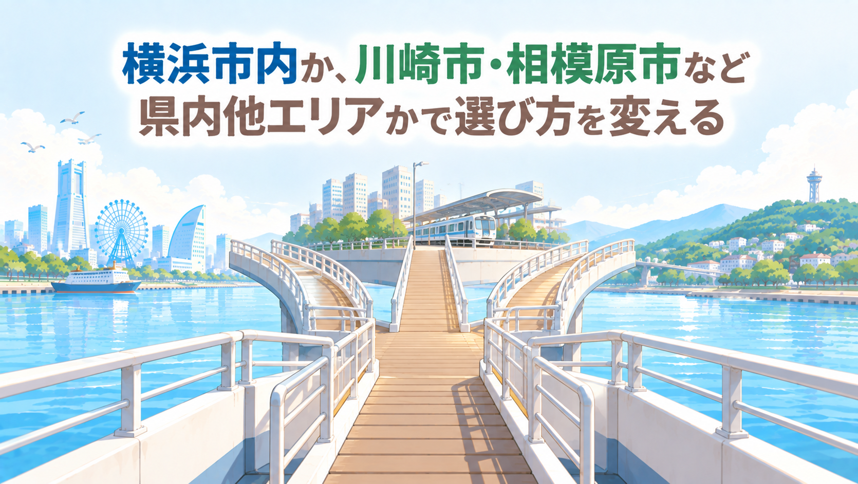 横浜市内か、川崎市・相模原市など県内他エリアかで選び方を変える