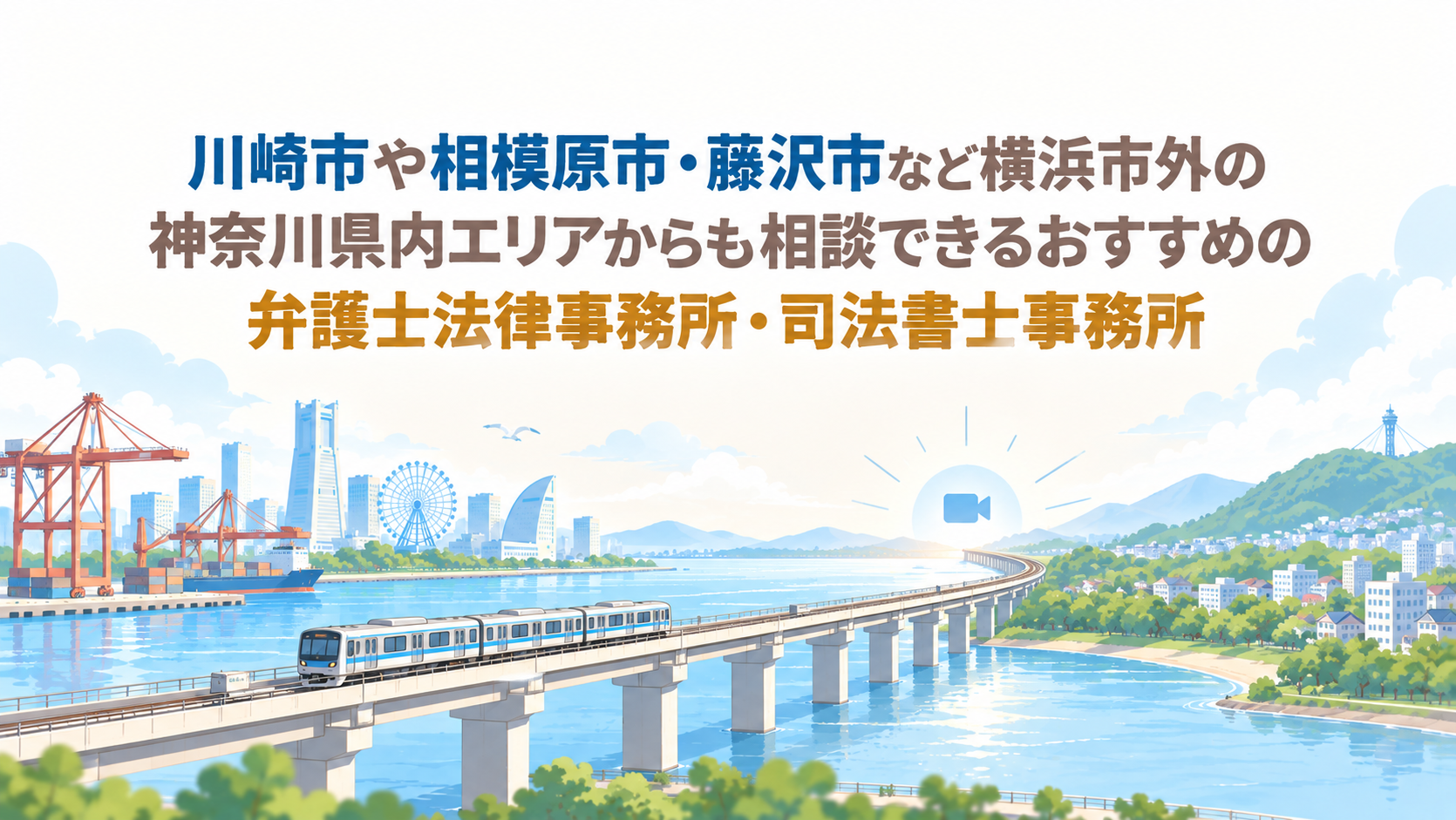 川崎市や相模原市・藤沢市など横浜市外の神奈川県内エリアからも相談できるおすすめの弁護士法律事務所・司法書士事務所