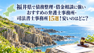 福井県で債務整理・借金相談に強いおすすめの弁護士事務所・司法書士事務所15選！安いのはどこ？