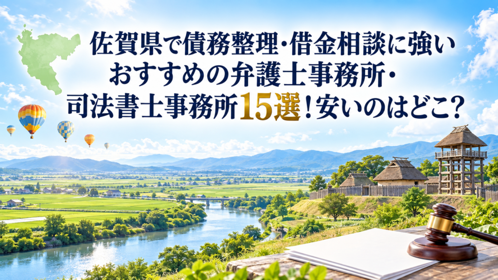 佐賀県で債務整理・借金相談に強いおすすめの弁護士事務所・司法書士事務所15選！安いのはどこ？