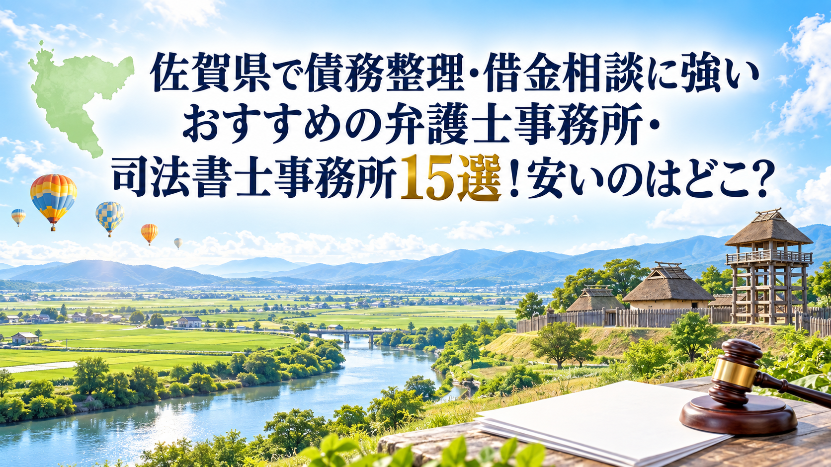 佐賀県で債務整理・借金相談に強いおすすめの弁護士事務所・司法書士事務所15選！安いのはどこ？