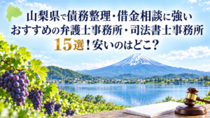 山梨県で債務整理・借金相談に強いおすすめの弁護士事務所・司法書士事務所15選！安いのはどこ？